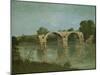 The Bridge at Ambrussum-Gustave Courbet-Mounted Giclee Print
