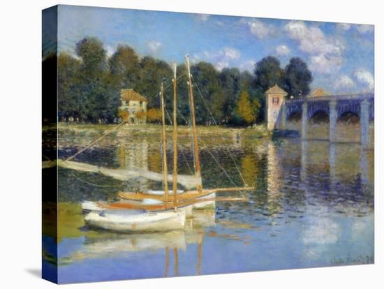 The Bridge at Argenteuil, 1874-Claude Monet-Stretched Canvas