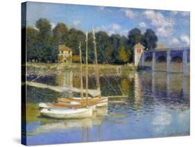 The Bridge at Argenteuil, 1874-Claude Monet-Stretched Canvas