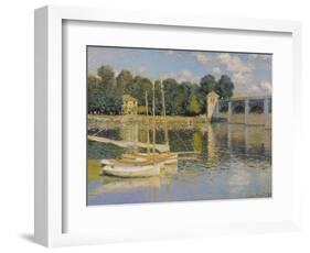 The Bridge at Argenteuil, 1874-Claude Monet-Framed Premium Giclee Print