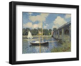 The Bridge at Argenteuil, 1874-Claude Monet-Framed Giclee Print