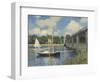 The Bridge at Argenteuil, 1874-Claude Monet-Framed Giclee Print