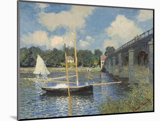 The Bridge at Argenteuil, 1874-Claude Monet-Mounted Giclee Print