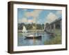 The Bridge at Argenteuil, 1874-Claude Monet-Framed Art Print