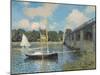 The Bridge at Argenteuil, 1874-Claude Monet-Mounted Art Print