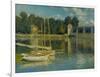 The Bridge at Argenteuil, 1874-Claude Monet-Framed Giclee Print