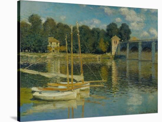 The Bridge at Argenteuil, 1874-Claude Monet-Stretched Canvas