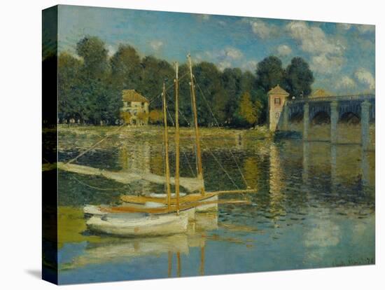 The Bridge at Argenteuil, 1874-Claude Monet-Stretched Canvas