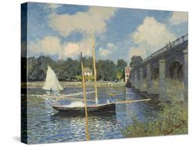 The Bridge at Argenteuil, 1874-Claude Monet-Stretched Canvas