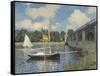 The Bridge at Argenteuil, 1874-Claude Monet-Framed Stretched Canvas