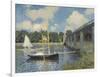 The Bridge at Argenteuil, 1874-Claude Monet-Framed Giclee Print