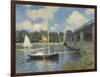 The Bridge at Argenteuil, 1874-Claude Monet-Framed Giclee Print