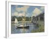 The Bridge at Argenteuil, 1874-Claude Monet-Framed Giclee Print