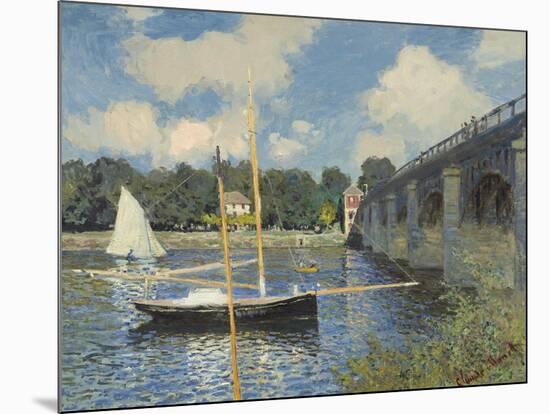 The Bridge at Argenteuil, 1874-Claude Monet-Mounted Giclee Print