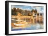 The Bridge at Argenteuil-Claude Monet-Framed Art Print