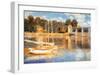 The Bridge at Argenteuil-Claude Monet-Framed Art Print