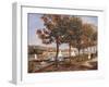 The Bridge at Argenteuil-Pierre-Auguste Renoir-Framed Giclee Print