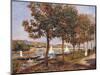 The Bridge at Argenteuil-Pierre-Auguste Renoir-Mounted Giclee Print