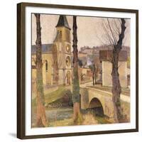 The Bridge at Bastide-du Vert, Le Pont a la Bastide-du-Vert, C. 1920-Henri Martin-Framed Giclee Print