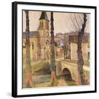 The Bridge at Bastide-du Vert, Le Pont a la Bastide-du-Vert, C. 1920-Henri Martin-Framed Giclee Print