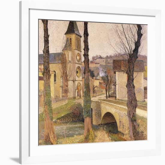 The Bridge at Bastide-du Vert, Le Pont a la Bastide-du-Vert, C. 1920-Henri Martin-Framed Giclee Print