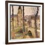 The Bridge at Bastide-du Vert, Le Pont a la Bastide-du-Vert, C. 1920-Henri Martin-Framed Giclee Print