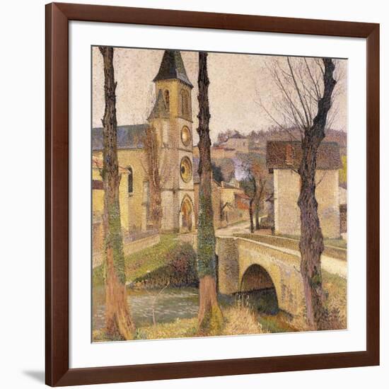 The Bridge at Bastide-du Vert, Le Pont a la Bastide-du-Vert, C. 1920-Henri Martin-Framed Giclee Print