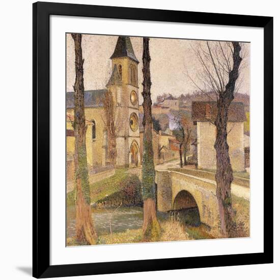 The Bridge at Bastide-du Vert, Le Pont a la Bastide-du-Vert, C. 1920-Henri Martin-Framed Giclee Print