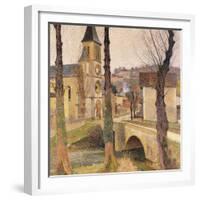 The Bridge at Bastide-du Vert, Le Pont a la Bastide-du-Vert, C. 1920-Henri Martin-Framed Giclee Print