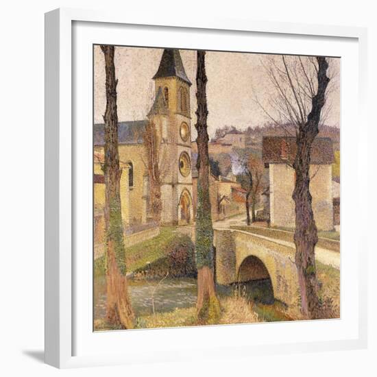 The Bridge at Bastide-du Vert, Le Pont a la Bastide-du-Vert, C. 1920-Henri Martin-Framed Giclee Print