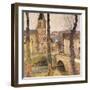 The Bridge at Bastide-du Vert, Le Pont a la Bastide-du-Vert, C. 1920-Henri Martin-Framed Premium Giclee Print