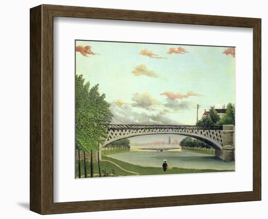 The Bridge at Charenton, France-Henri Rousseau-Framed Giclee Print