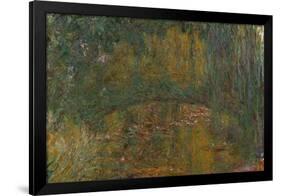 The Bridge at Giverny, 1918-Claude Monet-Framed Premium Giclee Print