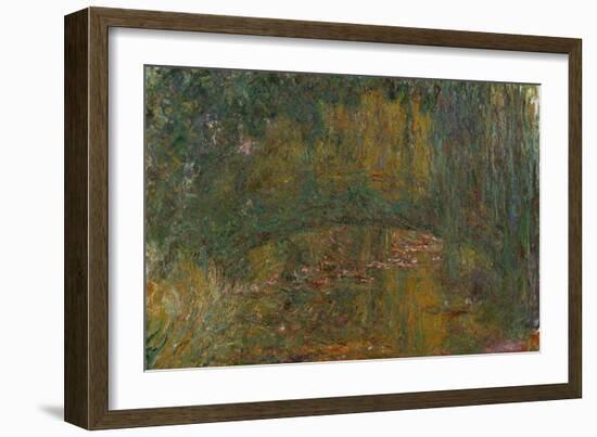 The Bridge at Giverny, 1918-Claude Monet-Framed Giclee Print