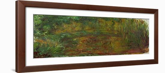 The Bridge at Giverny, 1918-Claude Monet-Framed Giclee Print