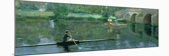 The Bridge at Grez, 1883-Sir John Lavery-Mounted Giclee Print