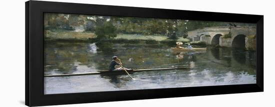 The Bridge at Grez, 1883-Sir John Lavery-Framed Giclee Print