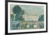 The Bridge at Grez, 1904-Childe Frederick Hassam-Framed Giclee Print