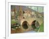 The Bridge at Labastide Du Vert in Spring, 1911-Henri Martin-Framed Giclee Print