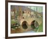 The Bridge at Labastide Du Vert in Spring, 1911-Henri Martin-Framed Giclee Print