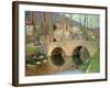 The Bridge at Labastide Du Vert in Spring, 1911-Henri Martin-Framed Giclee Print
