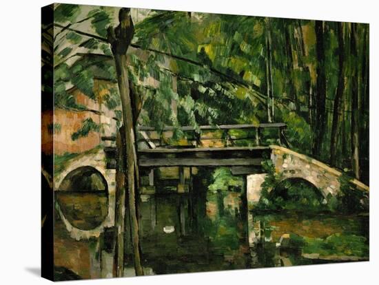 The Bridge at Maincy, Near Melun, 1879-Paul Cézanne-Stretched Canvas