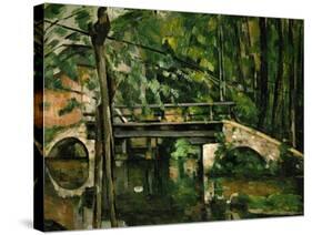 The Bridge at Maincy, Near Melun, 1879-Paul Cézanne-Stretched Canvas