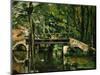The Bridge at Maincy, Near Melun, 1879-Paul Cézanne-Mounted Premium Giclee Print