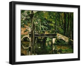 The Bridge at Maincy, Near Melun, 1879-Paul Cézanne-Framed Giclee Print