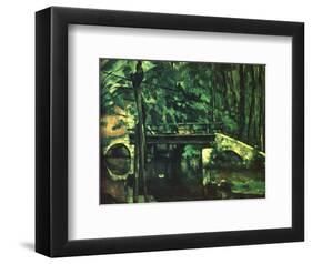 The Bridge at Maincy Near Melun-Paul Cézanne-Framed Art Print