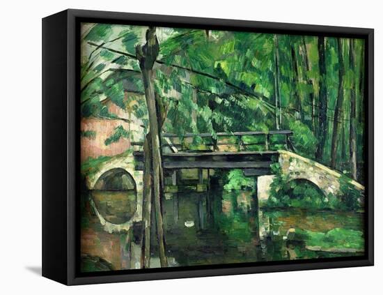 The Bridge at Maincy, or the Bridge at Mennecy, or the Little Bridge, circa 1879-Paul Cézanne-Framed Stretched Canvas