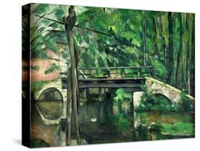 The Bridge at Maincy, or the Bridge at Mennecy, or the Little Bridge, circa 1879-Paul Cézanne-Stretched Canvas