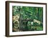 The Bridge at Maincy, or the Bridge at Mennecy, or the Little Bridge, circa 1879-Paul Cézanne-Framed Giclee Print