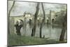 The Bridge at Mantes-Jean-Baptiste-Camille Corot-Mounted Giclee Print